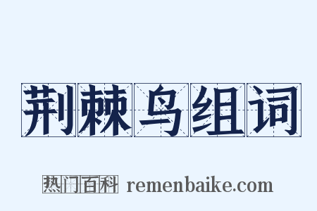 荆棘鸟组词是什么意思的图片